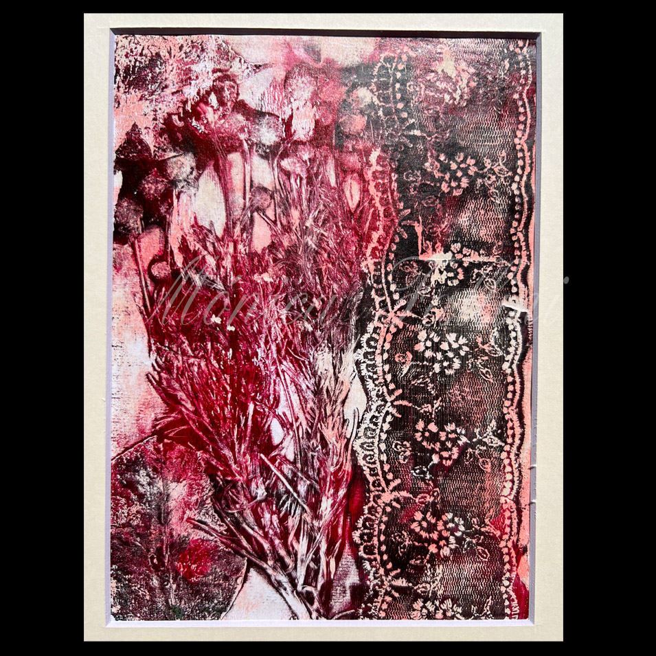 Painting titled 'Through the window #2.' by Monica Fallini