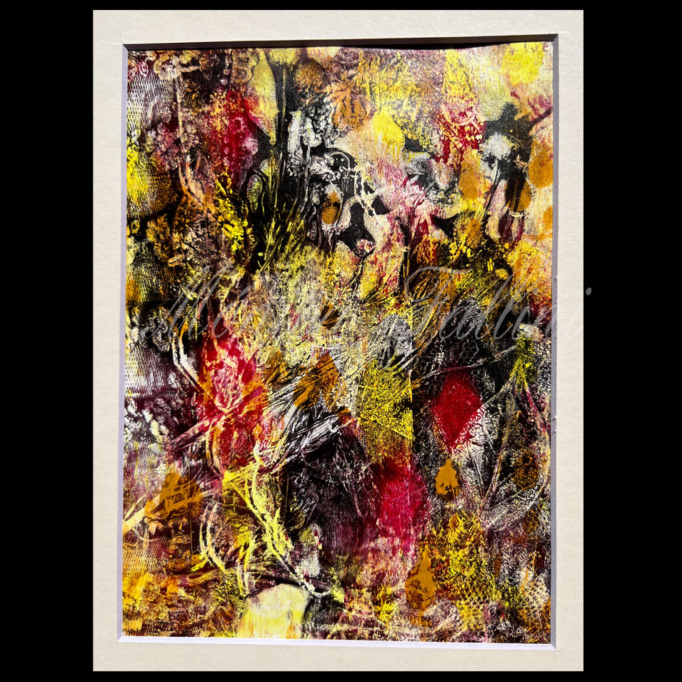 Painting titled 'Movement in the garden.' by Monica Fallini