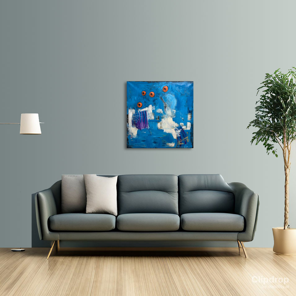 Painting titled 'Abstraction #24001' by Monica Fallini