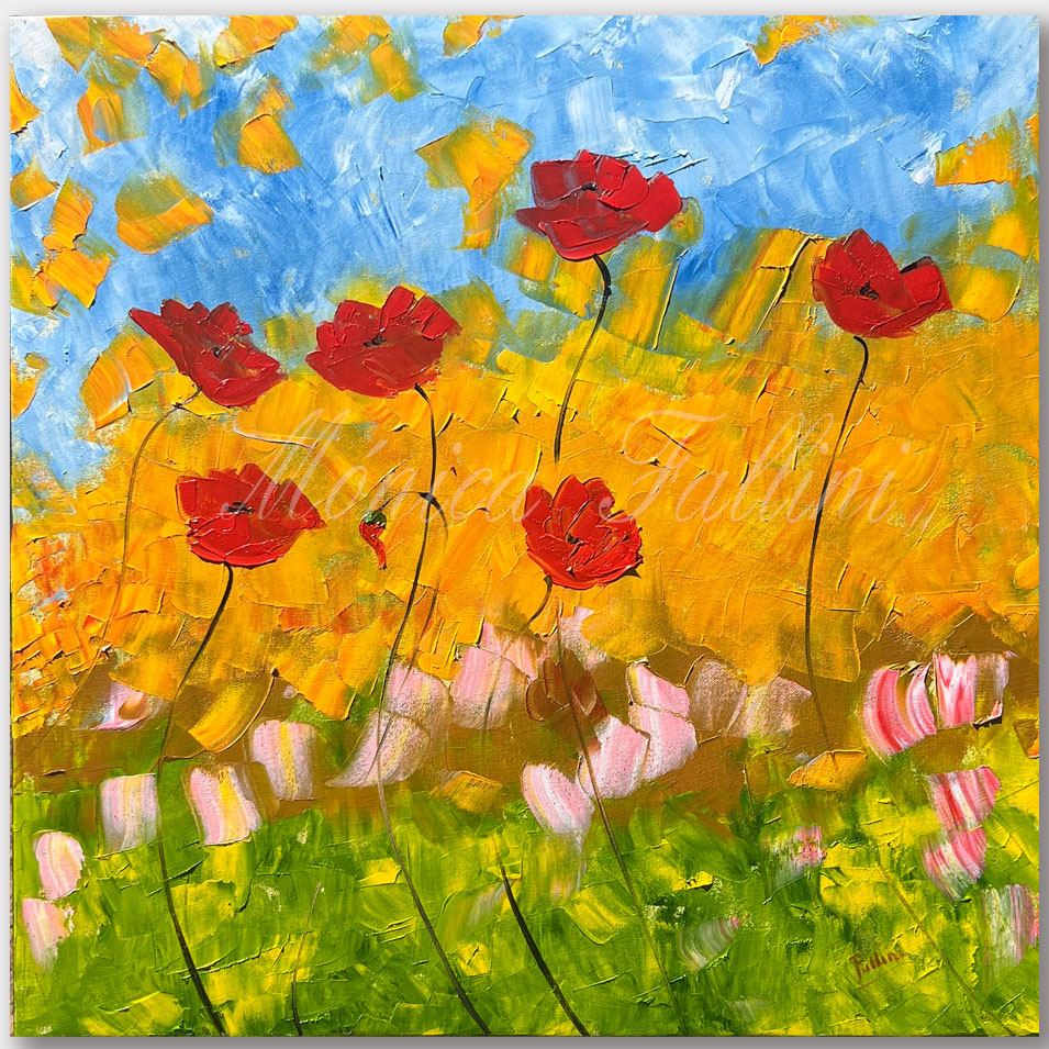 Painting titled 'Spring blooming.' by Monica Fallini