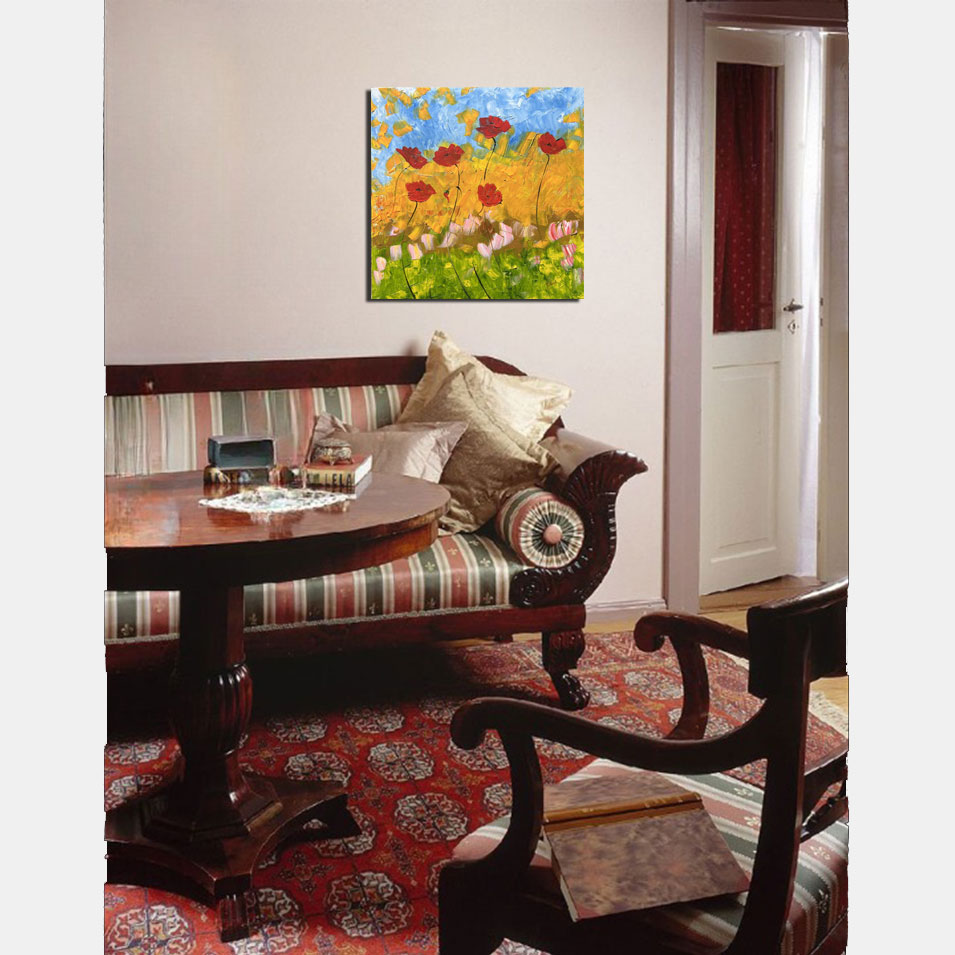Painting titled 'Spring blooming.' by Monica Fallini
