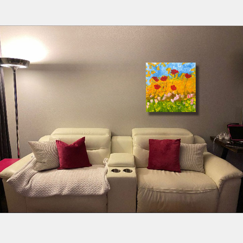 Painting titled 'Spring blooming.' by Monica Fallini