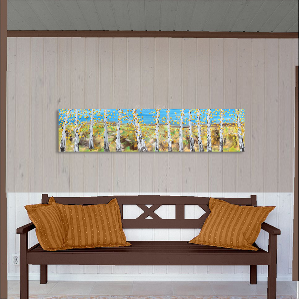 Painting titled 'Aspen melody.' by Monica Fallini
