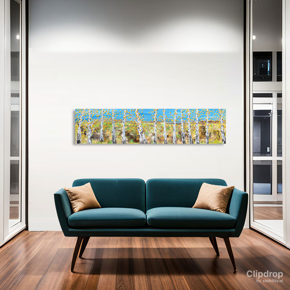 Painting titled 'Aspen melody.' by Monica Fallini