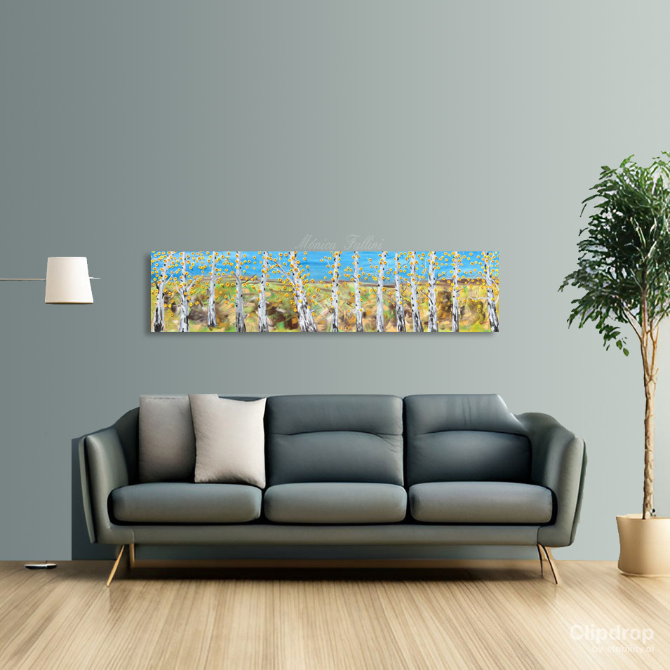 Painting titled 'Aspen melody.' by Monica Fallini