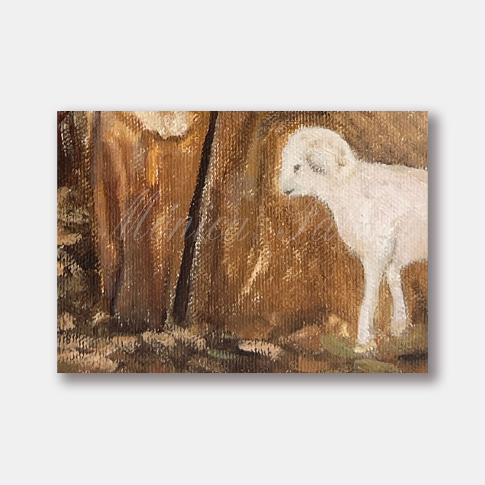 Painting titled 'The Holy Family.' by Monica Fallini