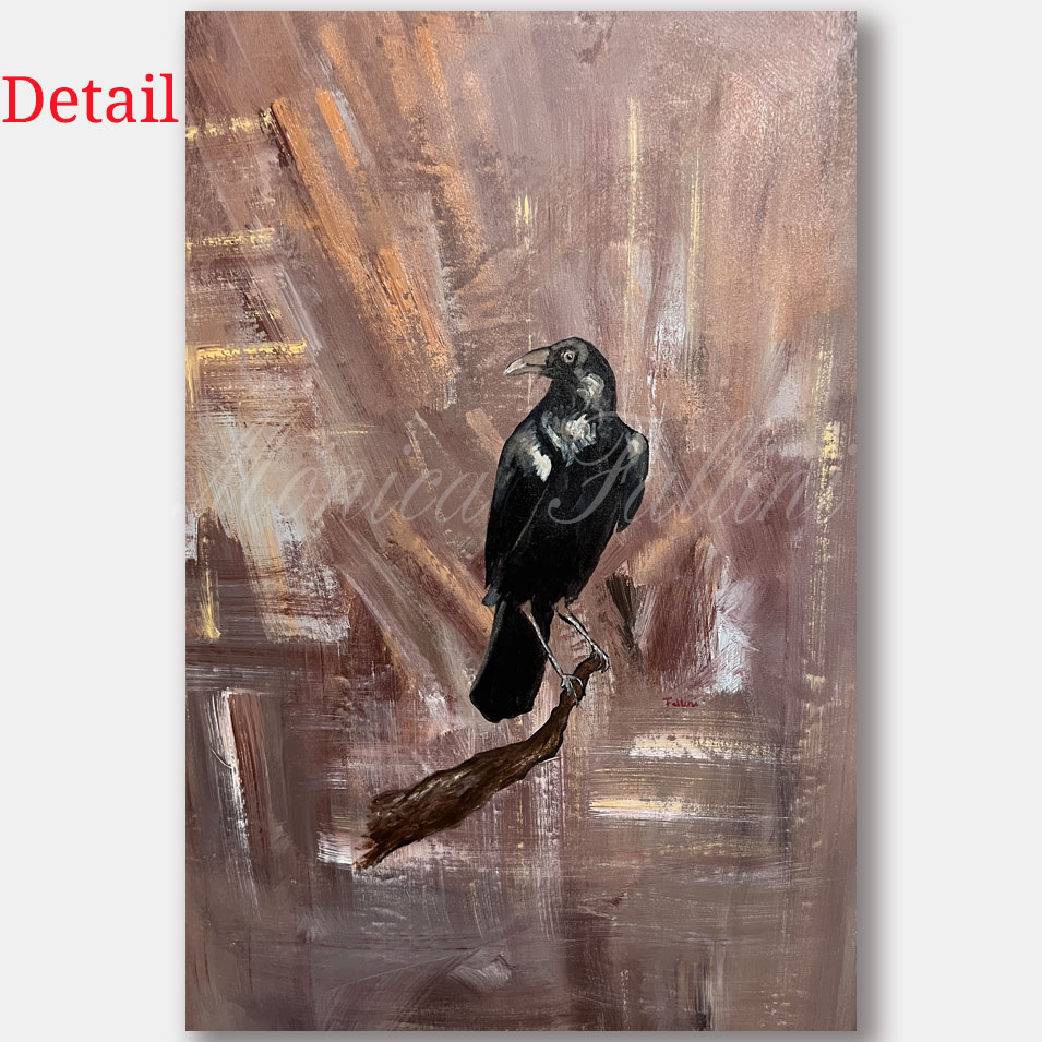 Painting titled 'Familiar sentinel.' by Monica Fallini