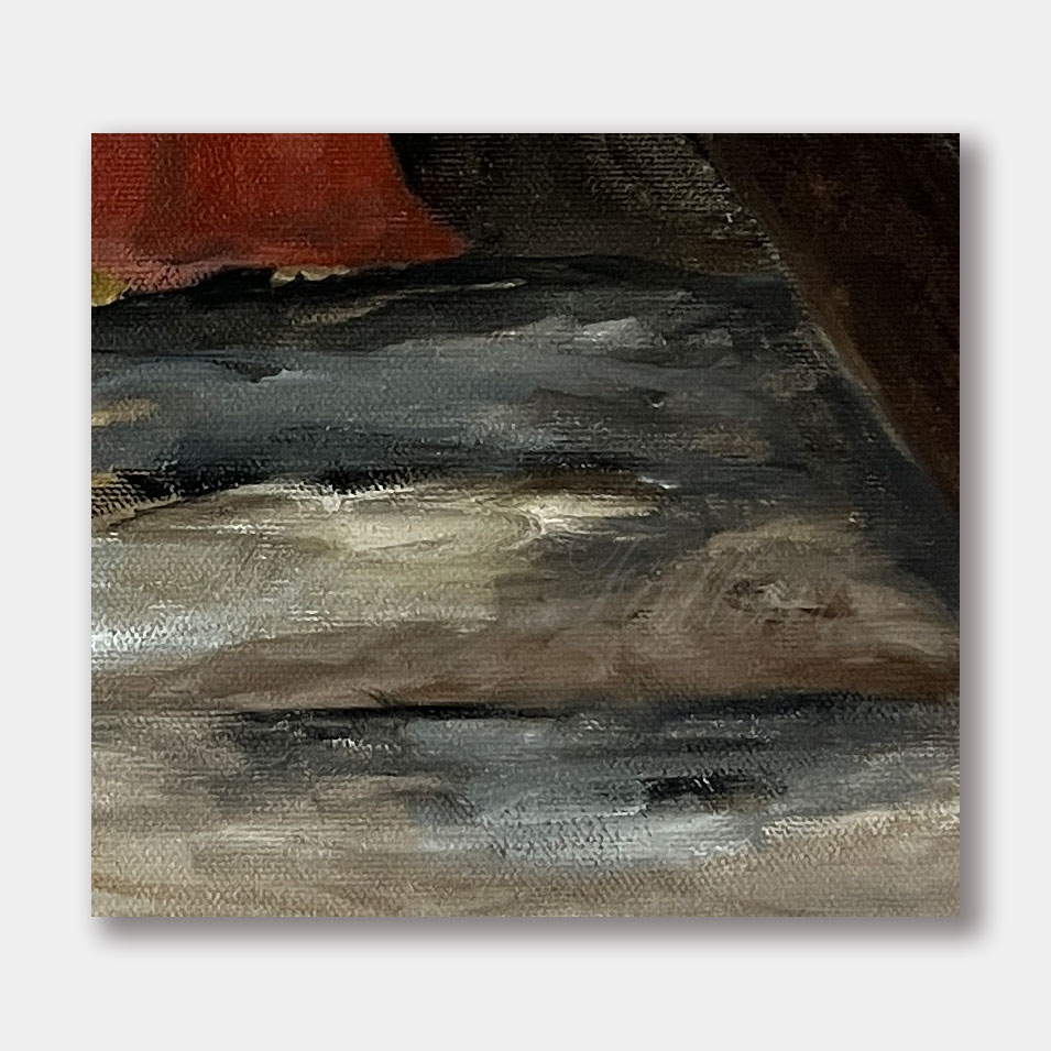 Painting titled 'Station of the Cross IV' by Monica Fallini