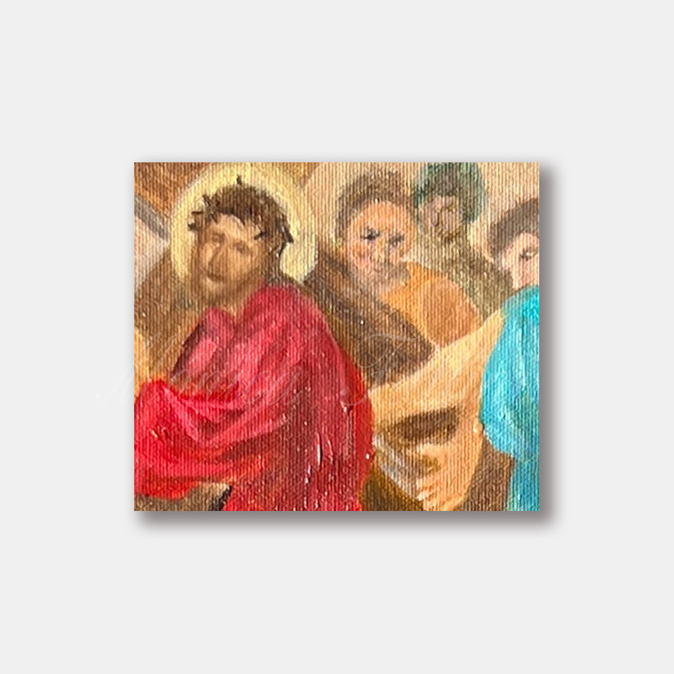 Painting titled 'Station of the Cross II' by Monica Fallini