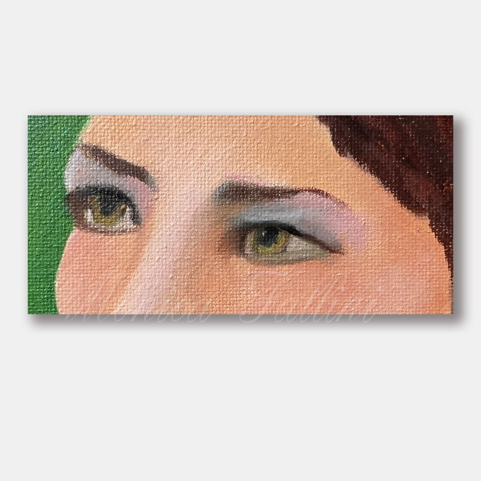 Painting titled 'Portrait study.' by Monica Fallini
