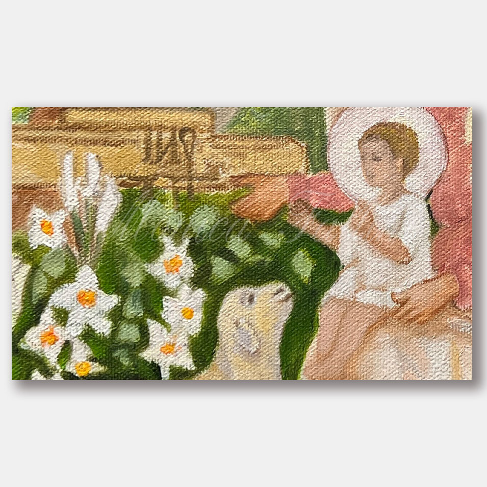 Painting titled 'The Holy Family II' by Monica Fallini