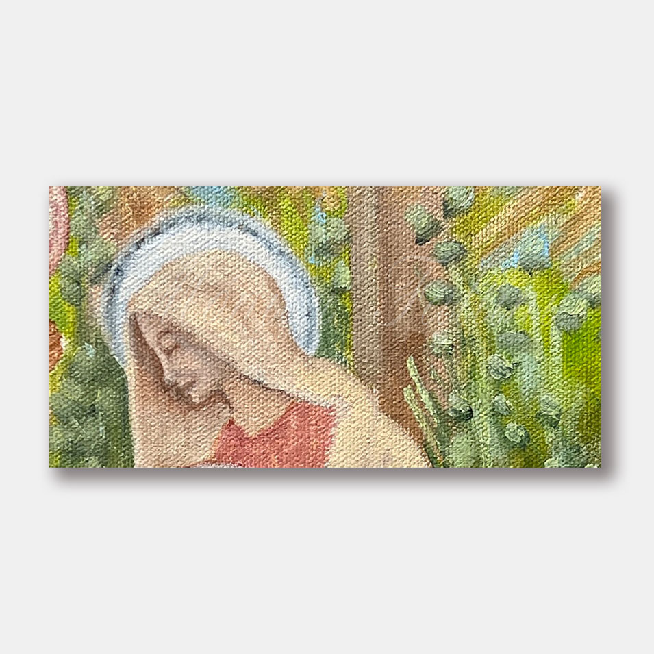 Painting titled 'The Holy Family II' by Monica Fallini