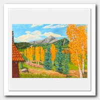 Peak One, memories. Commissioned painting.