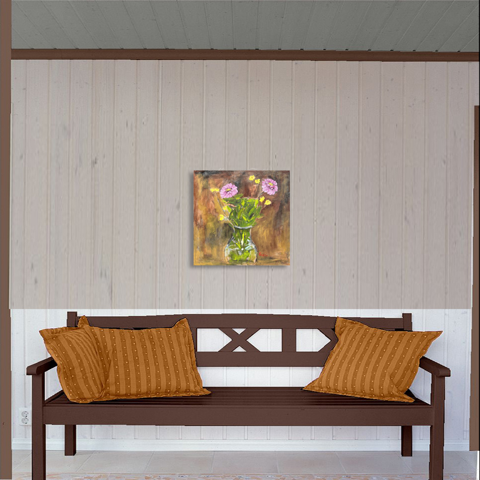 Painting titled 'Floral study.' by Monica Fallini