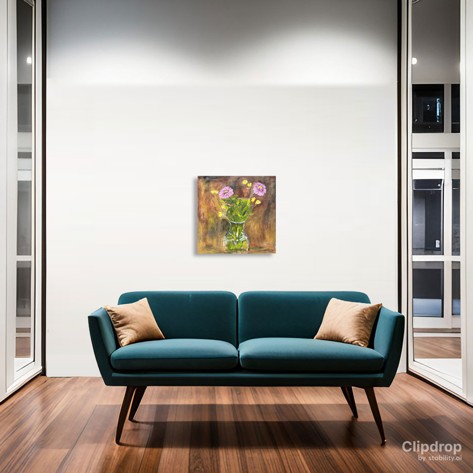 Painting titled 'Floral study.' by Monica Fallini
