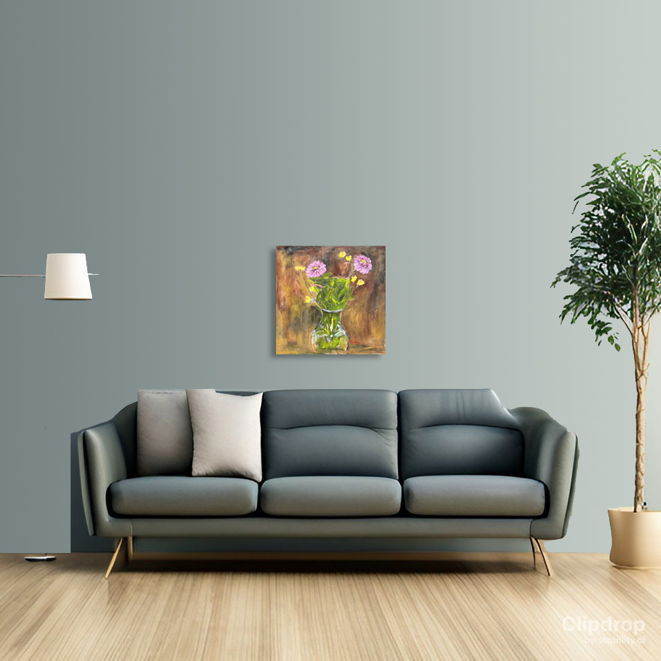Painting titled 'Floral study.' by Monica Fallini