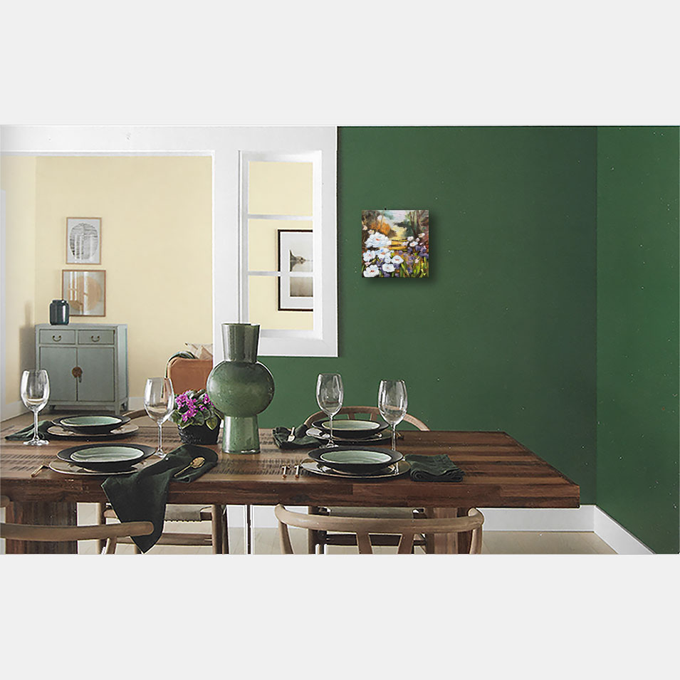 Painting titled 'Wild garden.' by Monica Fallini