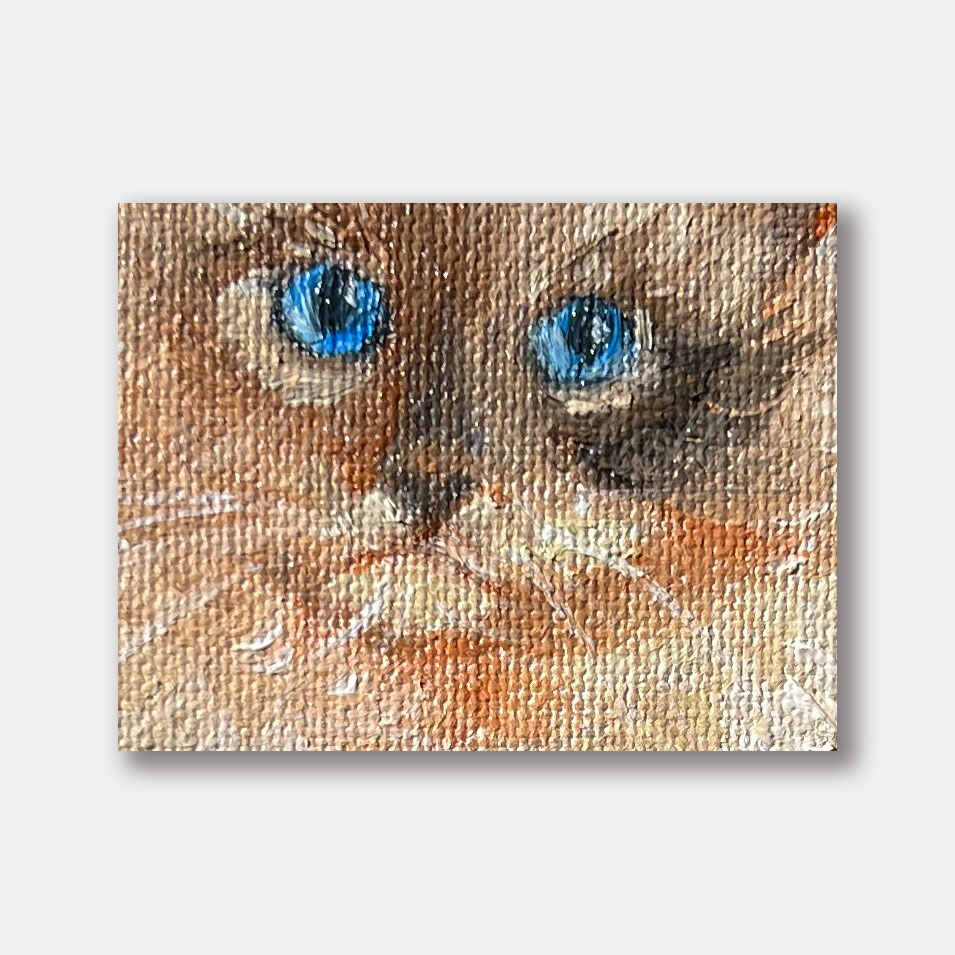 Painting titled 'Blue eyes.' by Monica Fallini