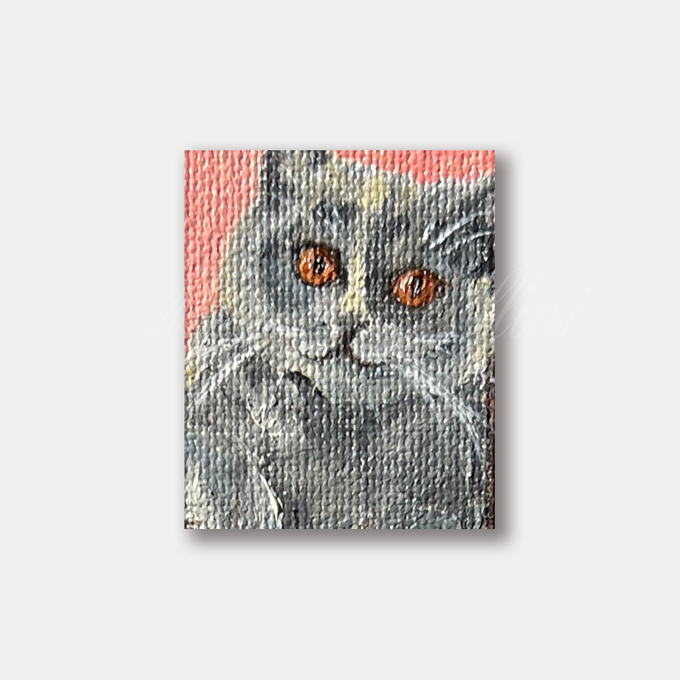 Painting titled 'Holiday Mischief in Progress.' by Monica Fallini