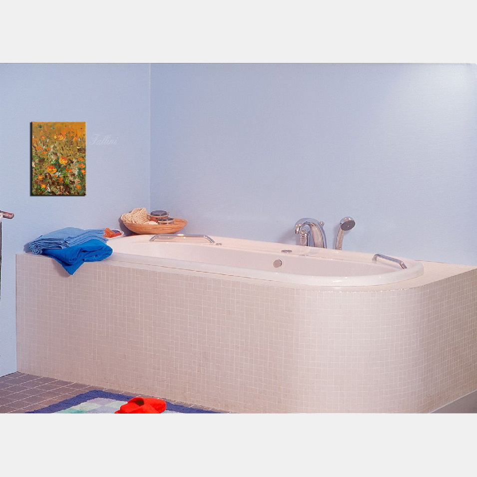 Painting titled 'Sunset Poppies.' by Monica Fallini