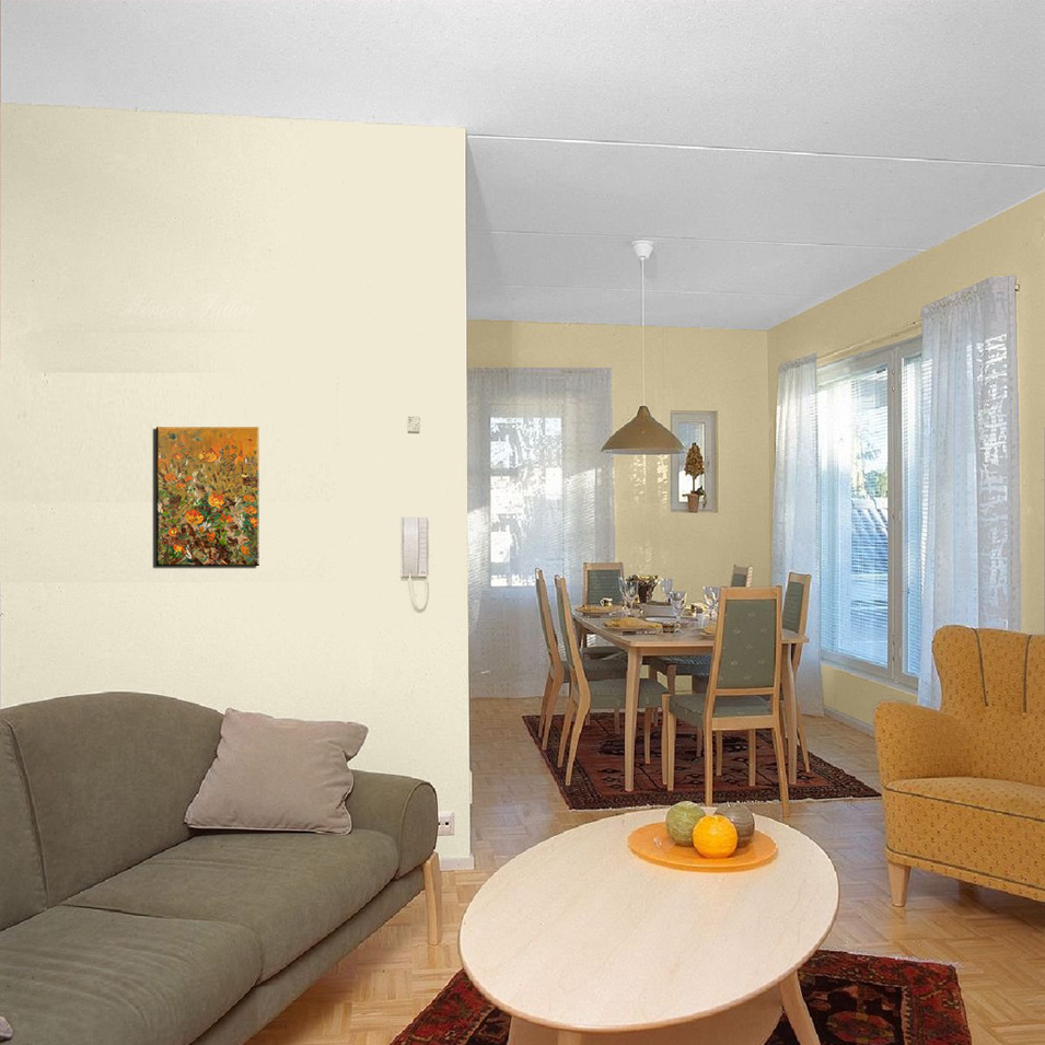 Painting titled 'Sunset Poppies.' by Monica Fallini