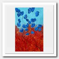 Dancing blue Poppies.