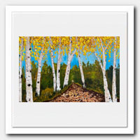 Golden Aspens, towards the path.