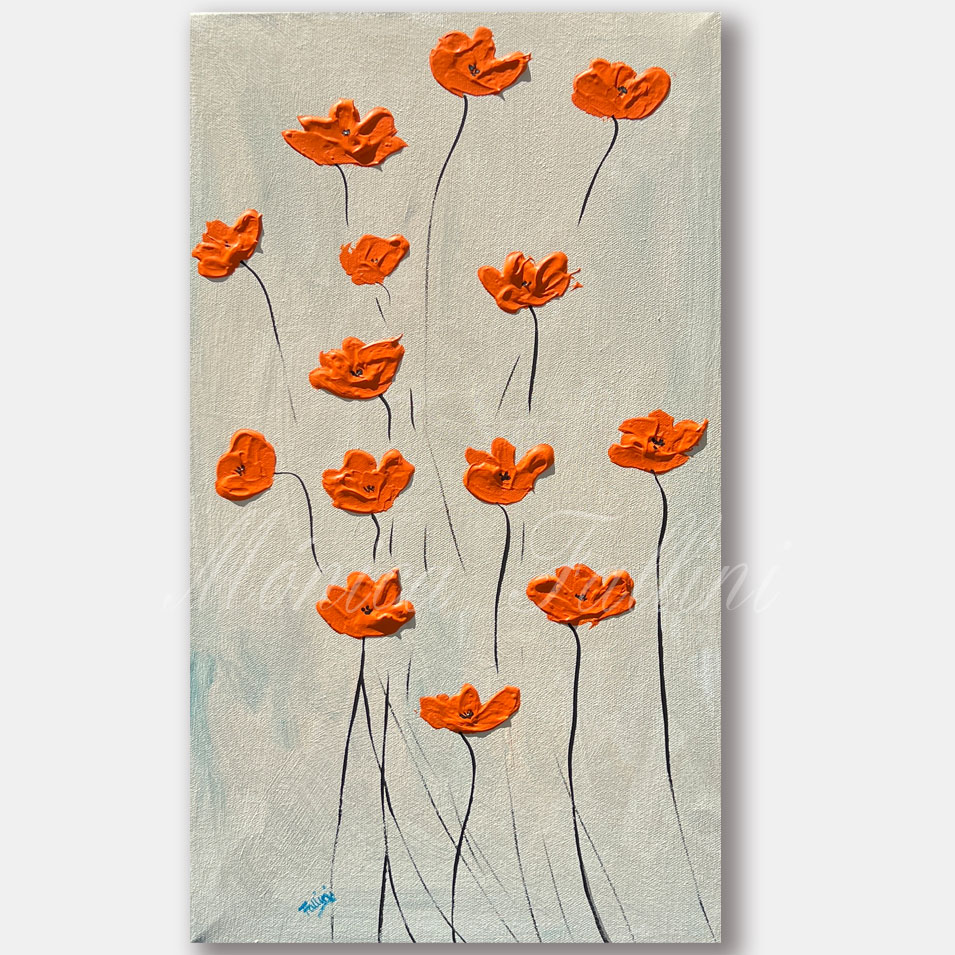 Orange Poppies in a Dream.