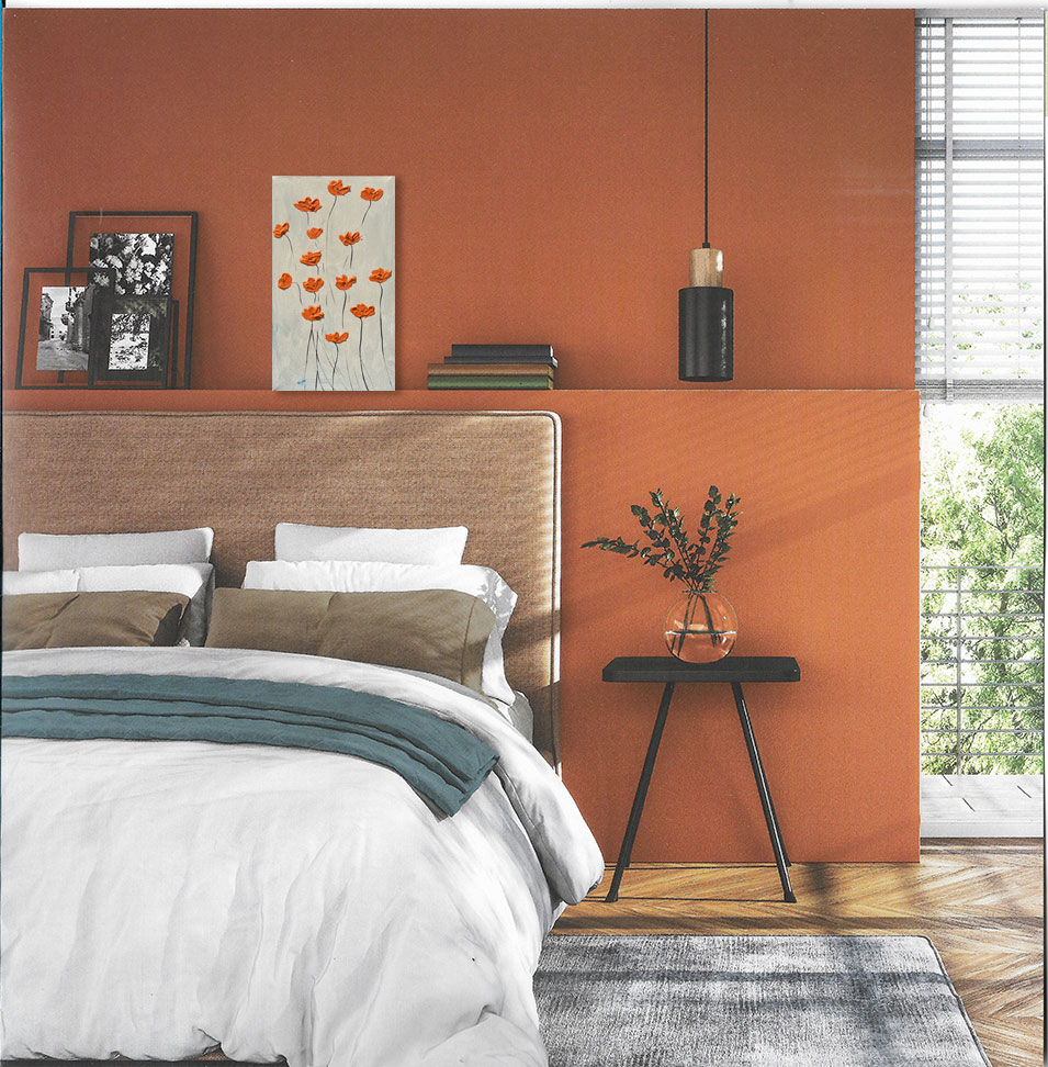 Painting titled 'Orange Poppies in a Dream.' by Monica Fallini