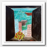 Memories of Montevideo's port view from my window.