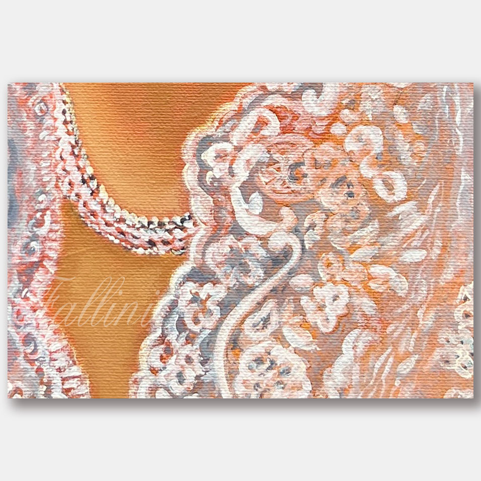 Painting titled 'Mexican Bride.' by Monica Fallini