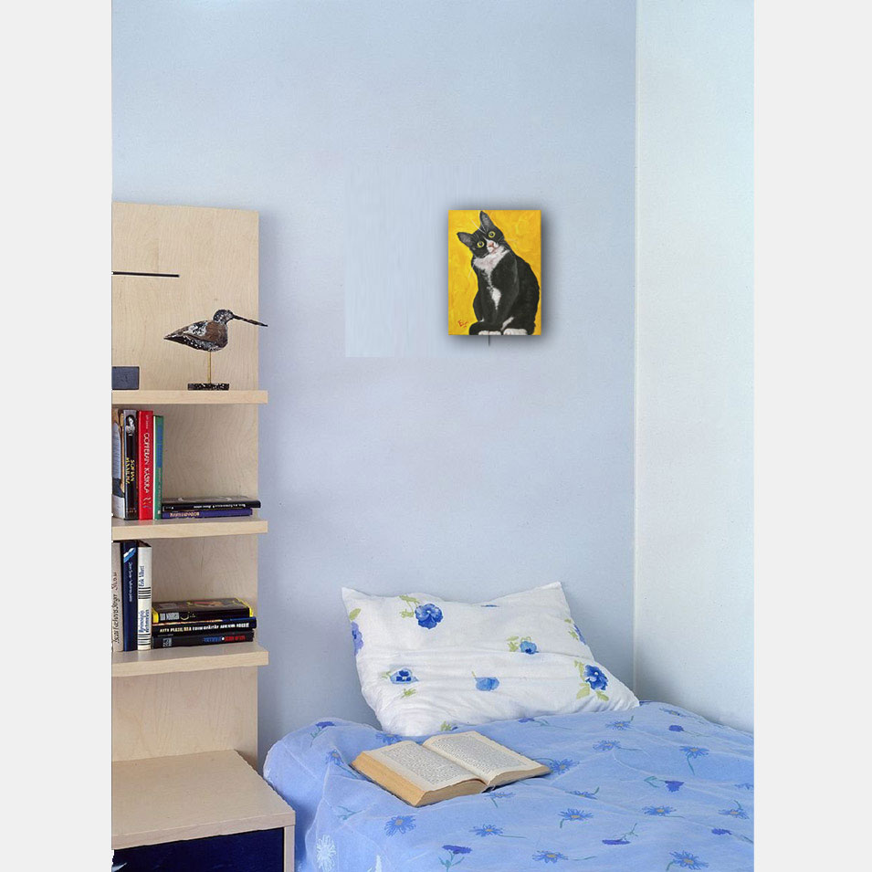 Painting titled 'Kitty days #2' by Monica Fallini