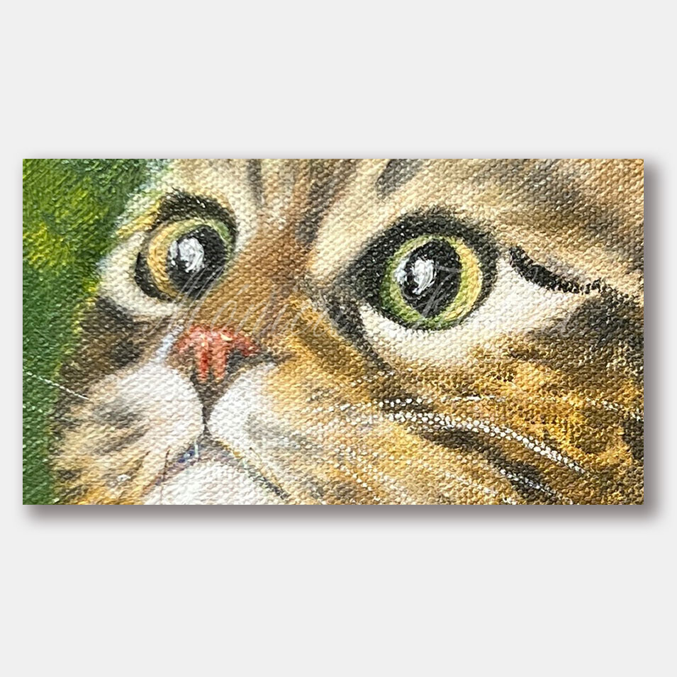 Painting titled 'Kitty days #3' by Monica Fallini