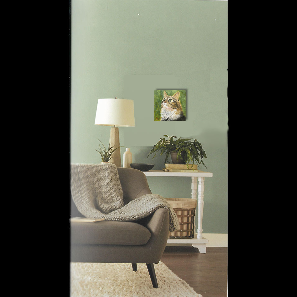 Painting titled 'Kitty days #3' by Monica Fallini