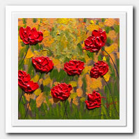 Poppies in the garden.