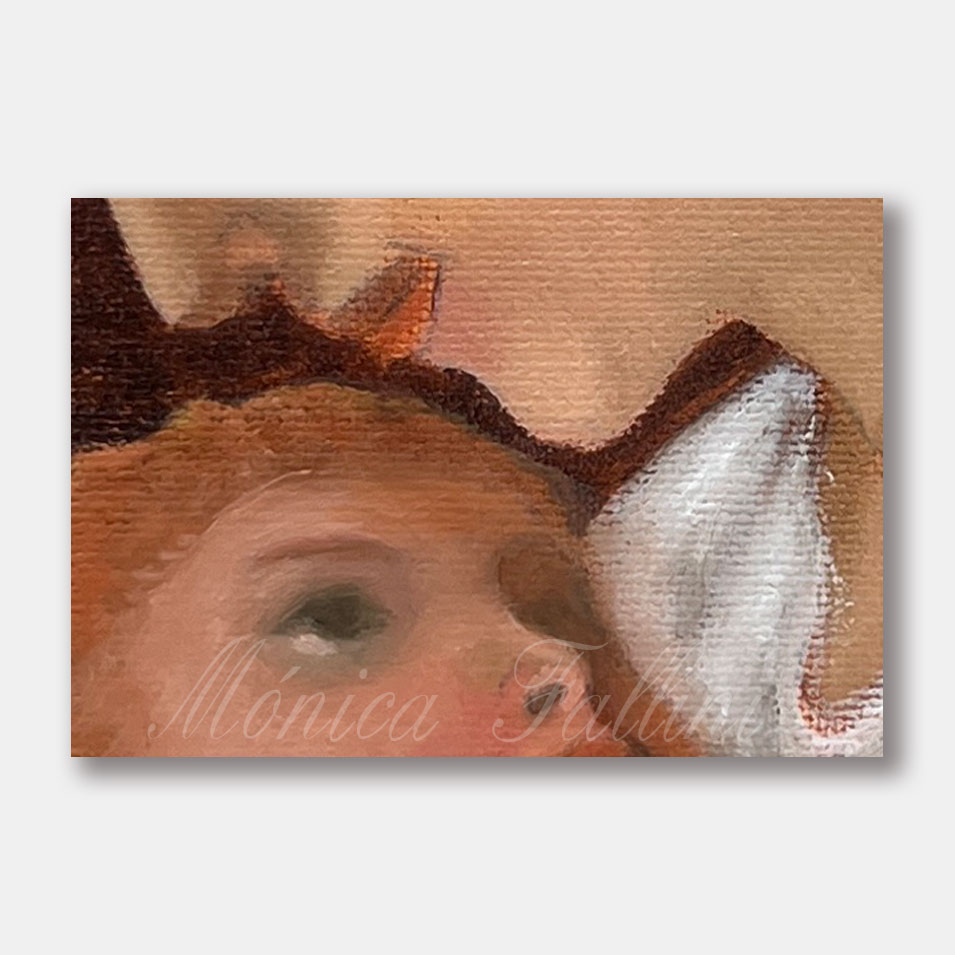 Painting titled 'Mother & Child, First Study.' by Monica Fallini