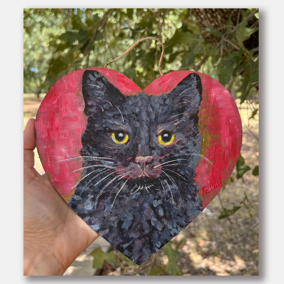 Kitty stare. by Monica Fallini
