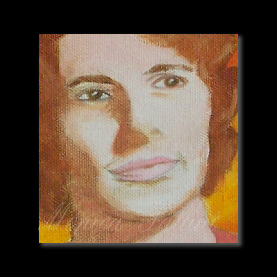 Painting titled 'Mother, Mirta Buenaventura' by Monica Fallini