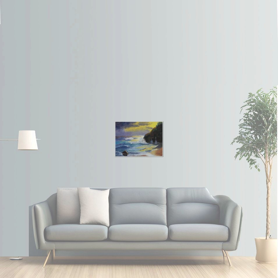 Painting titled 'The sea' by Monica Fallini