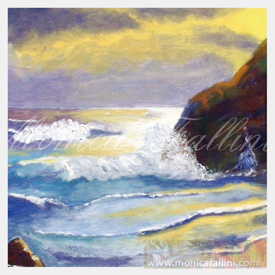 Painting titled 'The sea' by Monica Fallini