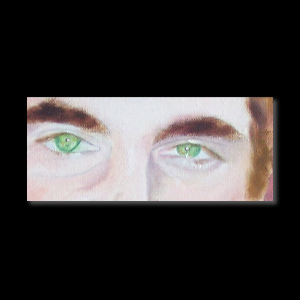 Painting titled 'Joaquin Phoenix' by Monica Fallini