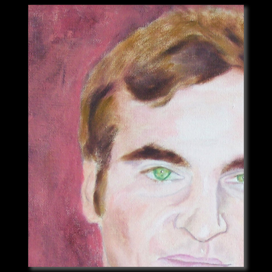Painting titled 'Joaquin Phoenix' by Monica Fallini