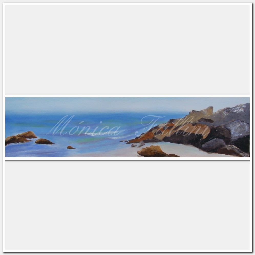 Painting titled 'Galveston coast 2' by Monica Fallini