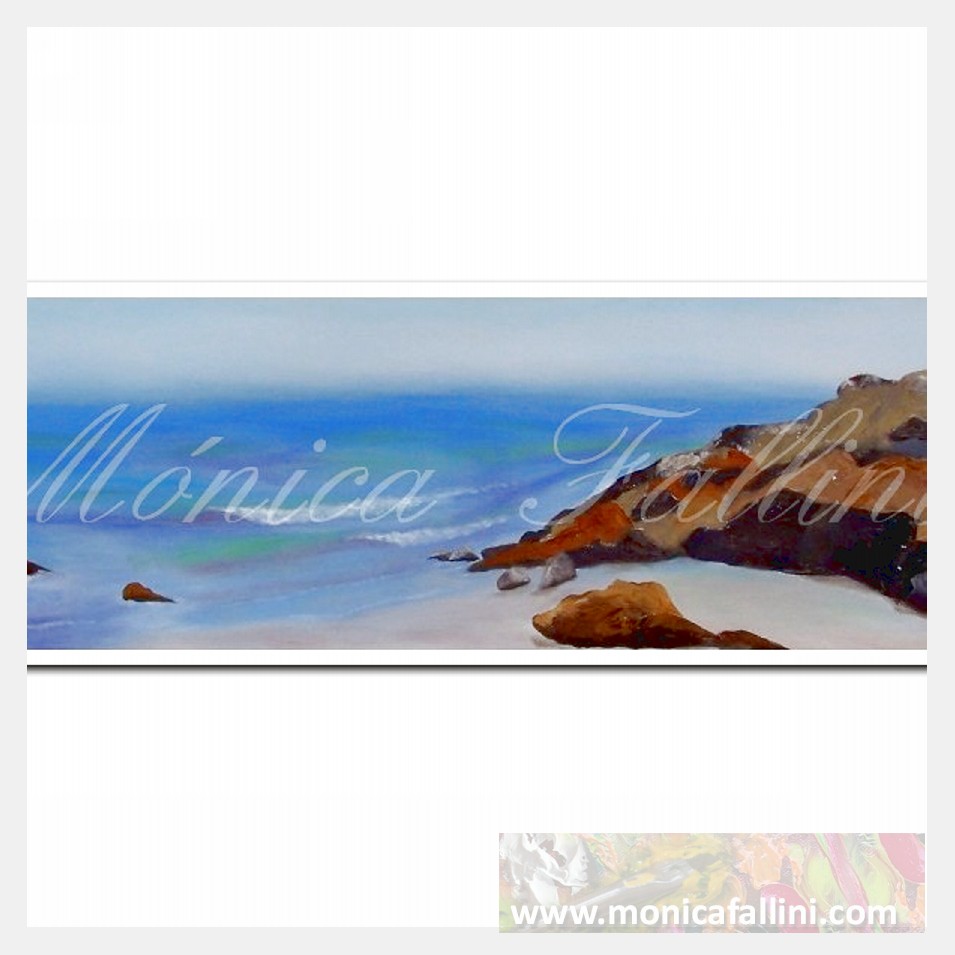 Painting titled 'Galveston coast 2' by Monica Fallini