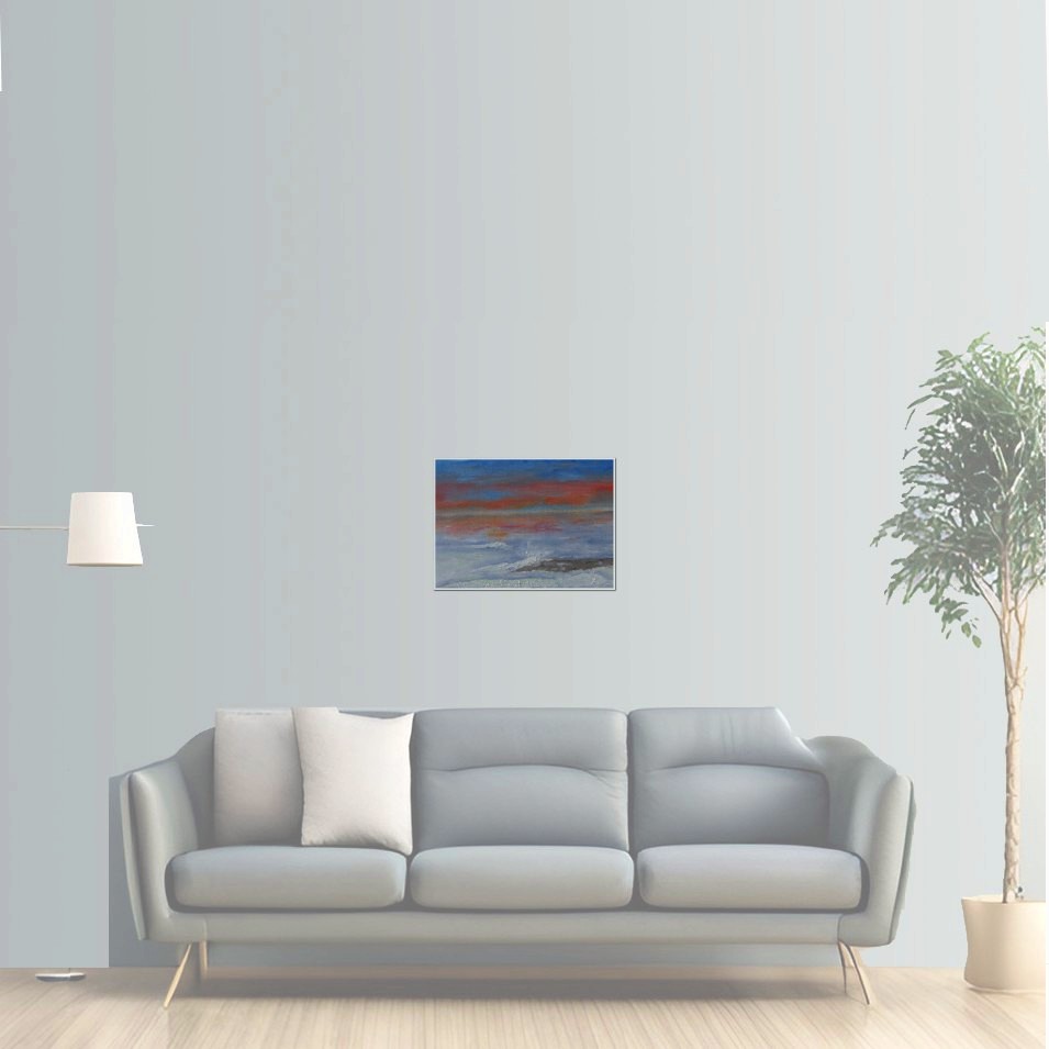 Painting titled 'Memories of the sea #20' by Monica Fallini