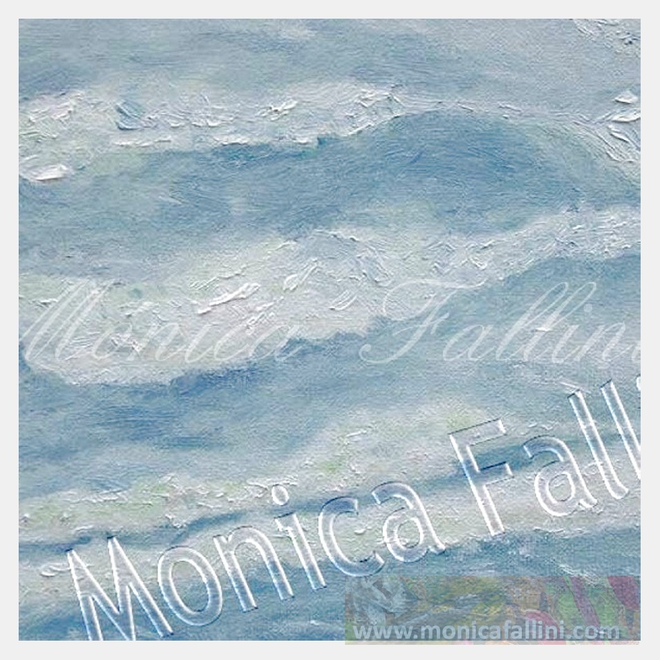 Painting titled 'Memories of the sea # 21' by Monica Fallini
