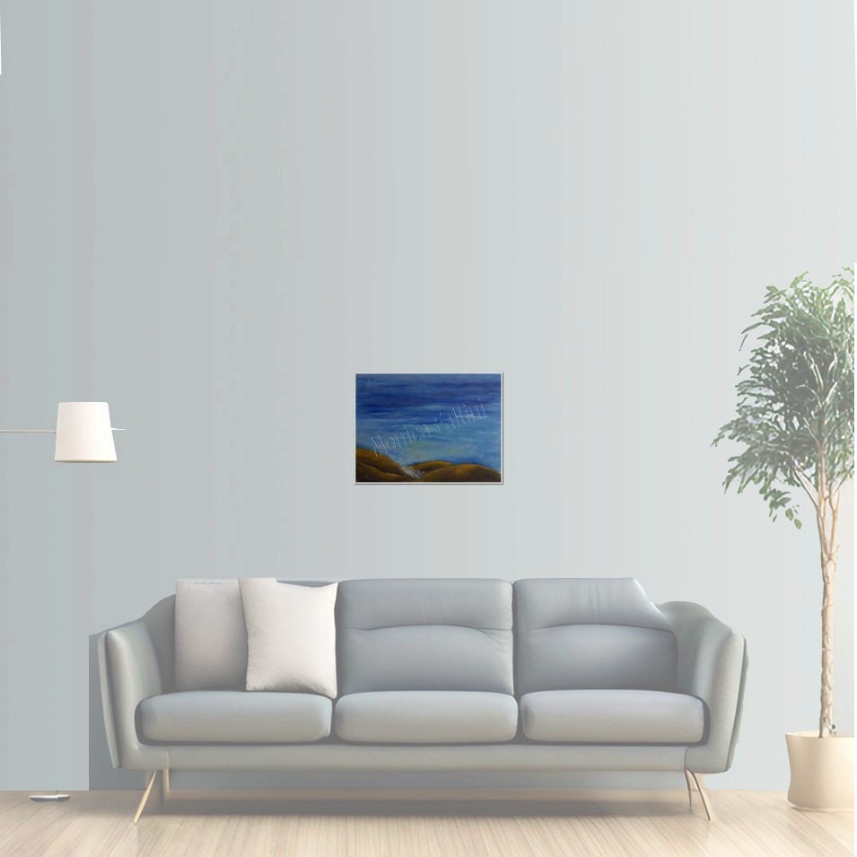 Painting titled 'Memories of the sea # 16' by Monica Fallini