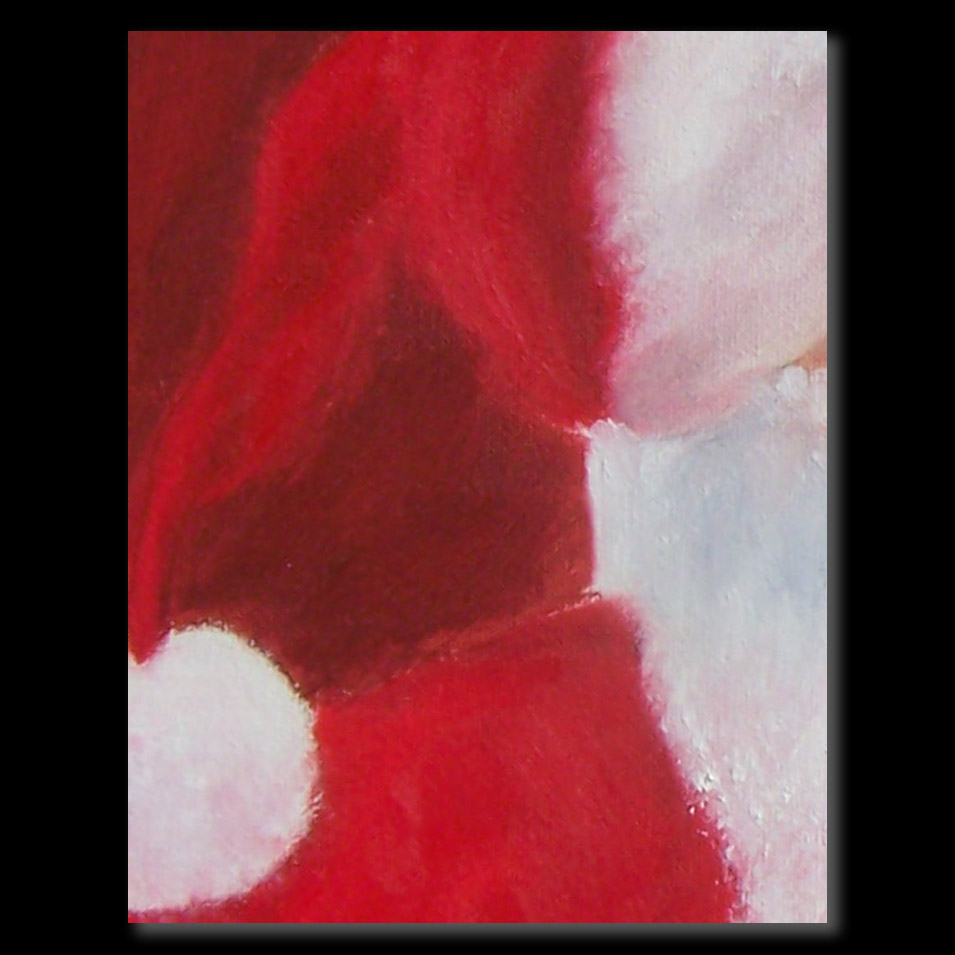 Painting titled 'Santa Claus' by Monica Fallini