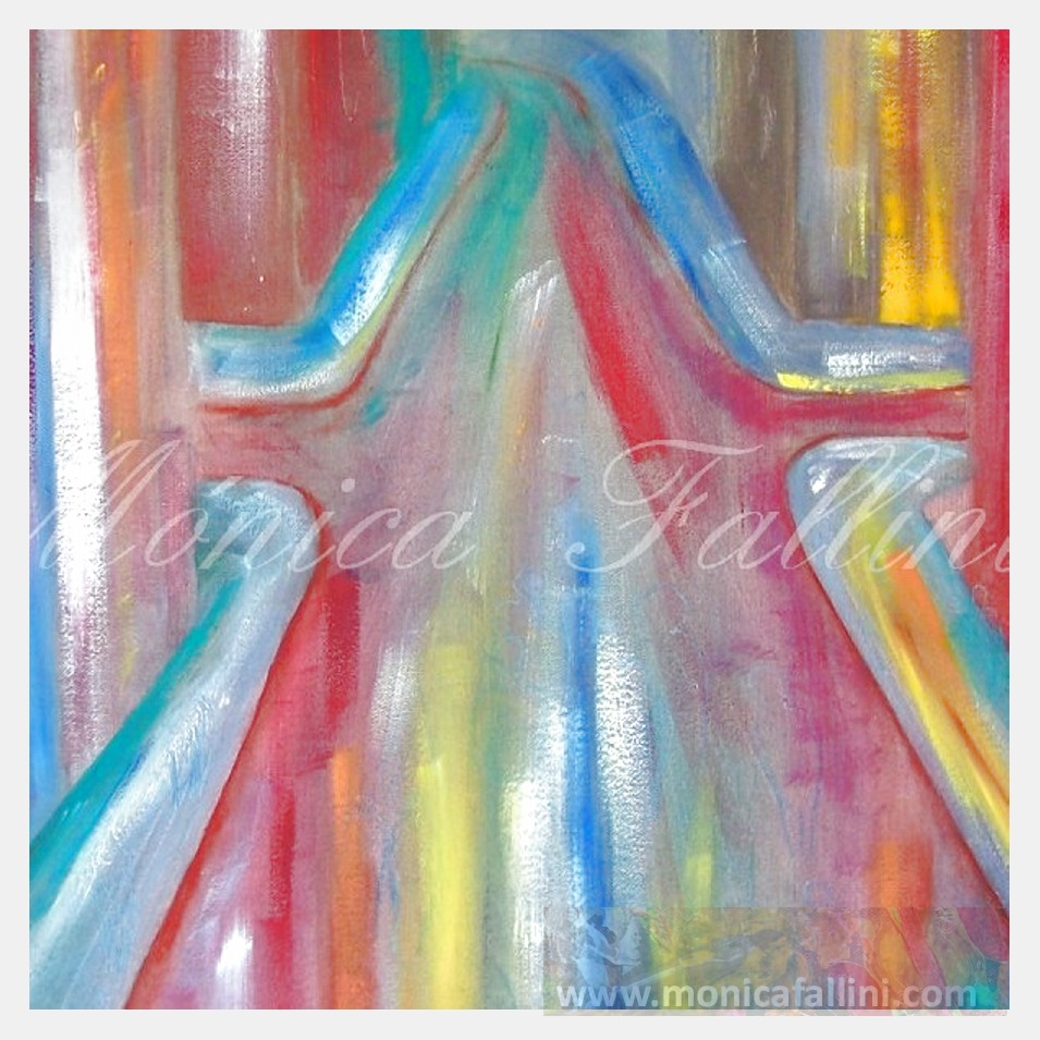 Painting titled 'Urban Memories # 1' by Monica Fallini