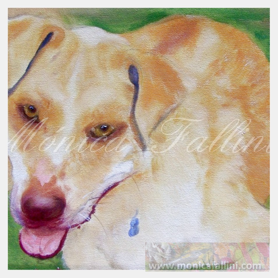 Painting titled 'Mickey' by Monica Fallini